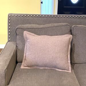 Ralph Lauren Great Compton Purple Riverport Wool Throw Pillow + Insert